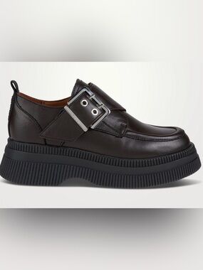 Ganni Leather Creepers - Size 39